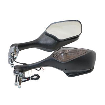 China Plastic Mirror Housing With Stem Plastic Motorcycle Rear View Mirror With Amber LED Turn Signals For Honda CBR1000 08-13 for sale