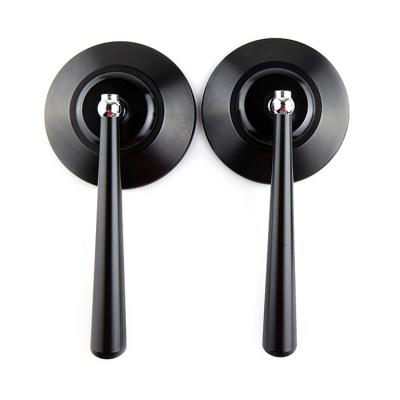 China Aluminum CNC Round Shape Motorcycle Side Mirrors Aluminum Rear View Mirrors for sale