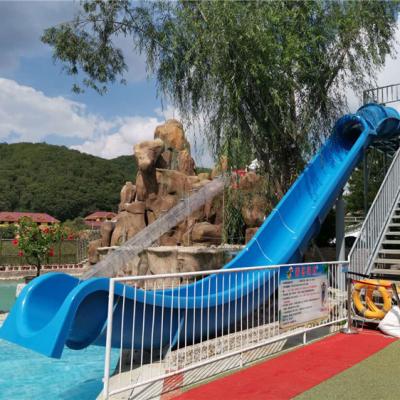 China Wholesale Used Factory HZQ Fiberglass (FRP) Expensive Pitch Water Slide Water Pool for sale