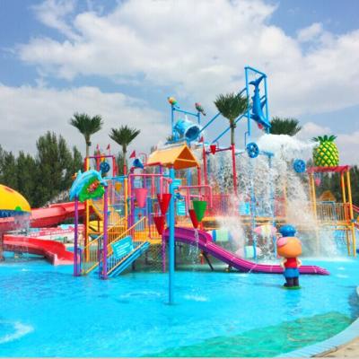 China Responsive Fiberglass (FRP) Design Exciting Rainbow Racing Aqua Slide Water Park Design Maya Style Water House for sale