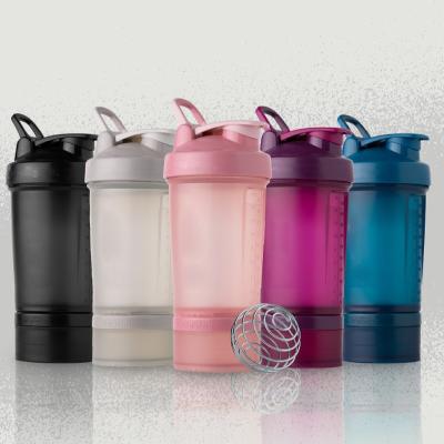 China 2021 Minimalist Blender Bottle Tumblers Double Wall Plastic Cups With Lids And Straws for sale