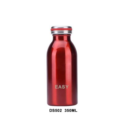 China Small DS502 350ML/500ML Viable Insulated Custom Embossed Logo Water Double Wall Stainless Steel Milk Bottle for sale