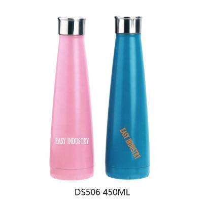 China DS506 450ml/15OZ Sustainable Water Double Wall Stainless Steel Vacuum Custom Water Bottle for sale