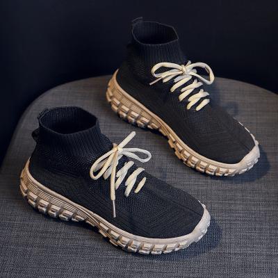 China Fashion Trend Fashion Sneakers Socks Shoes Slip-On Anti Slip Women Casual Cotton Fabric Breathable Running Shoes for sale