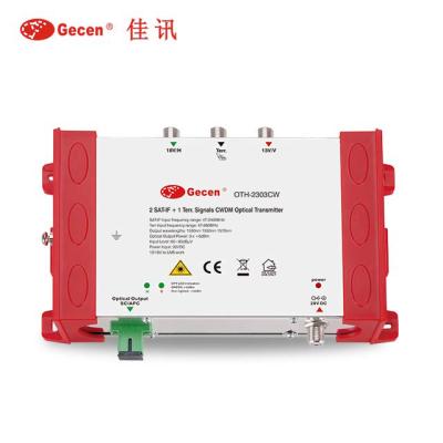 China 1 Core Satellite Fiber Optic Broadband Transmitter OTH-2303CW for sale