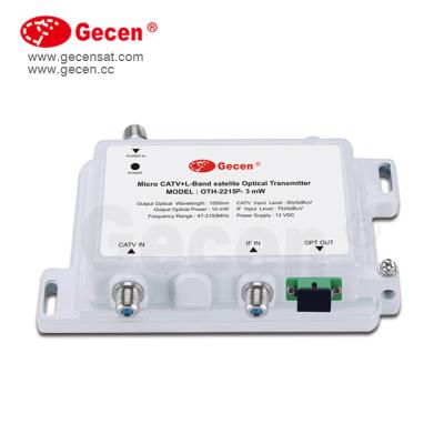 China FTTH Gecen CATV SAT SI Single Mode Mic Optical Transmitter OTH-2215P-3mW for sale