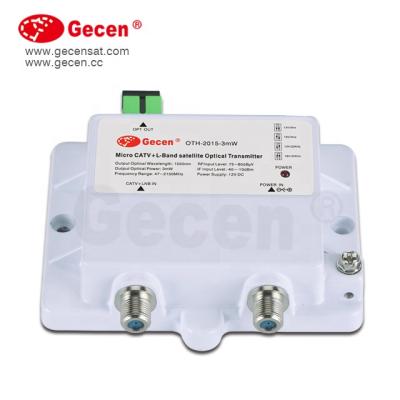 China Mini ftth Transmitter Digital Fiber Optic Transmitter Optical Receiver OTH-1015-3mW for sale