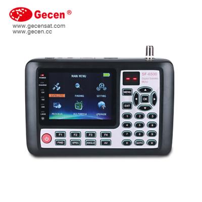 China GECEN DVBS2 TFT LCD Dish Finder Satellite Prices Full Color LCD Show Picture SF-6500 3.5