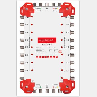 China Gecen 5X5X16 Cascade Multiswitch 5 Satellite Inputs 16 Outputs MS-5516LC MS-5516LC for sale