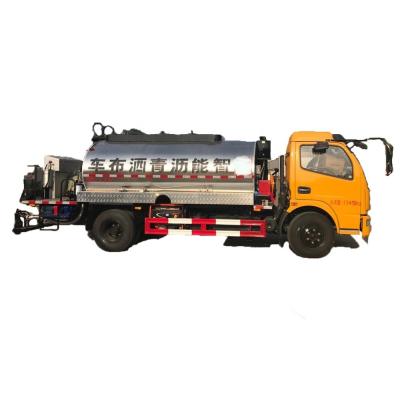 China Hotels Asphalt Sprayer 6000L Asphalt Distributor Semi Tank Trailer Poland for sale