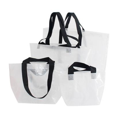 China Customized Eco Buying Promotional Pretty Woven Laminated Shopping Bags for sale