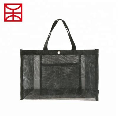 China Custom Recyclable High Grade Reusable Nylon Tote Polyester Mesh Net Bag for sale