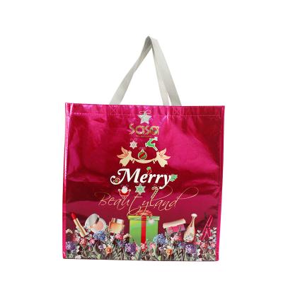 China Custom Handled Custom Metallic Metallic Shopping Bag For Movie Advertising And Promotion for sale