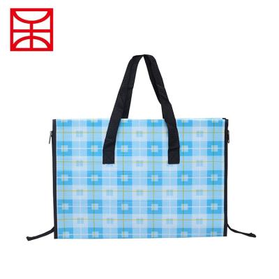 China BY YOUR REQUEST Wholesale Folding Outdoor Picnic Beach Canvas Lunch Bag/Mat Dual Use for sale