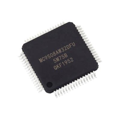 China / Chip 40MHz 8-Bit 32KB (32K X 8) Flash 64-QFP (14x1* Integrated Circuits IC Chips MC9S08AW32CFUE Microcontroller IC Manufacturer for sale