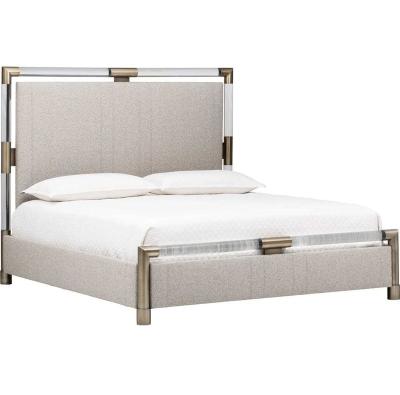 China Gold Beds Bedstead Acrylic Bedroom Bed Stainless Steel Bed for sale