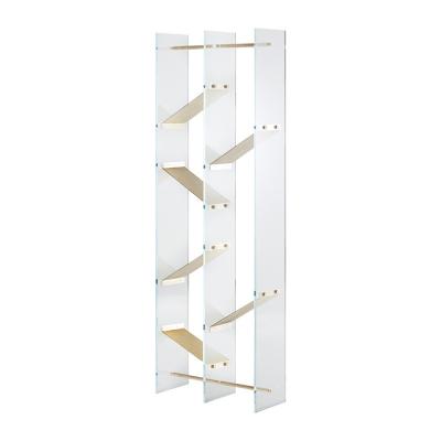 China Wall Shelf Stainless Steel Shelving Cabinet Modern Luxury Metal Factory Outlet for sale