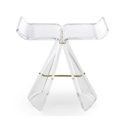 China Low Butterfly Adjustable Creative Chair Acrylic Transparent Stool (The Other) For Living Room Furniture for sale