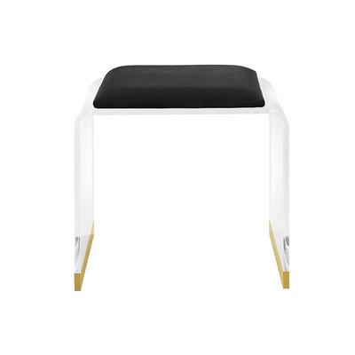 China Adjustable Acrylic Stool Category Four (Other) Top Corner Chair Dining Hotel Acrylic Single Black Acrylic Stool for sale