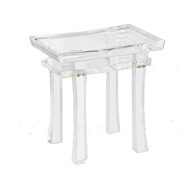 China The American lightweight luxury door shoe stools simple European home transparent acrylic porch stool bcthen for sale