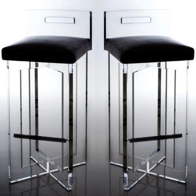 China Hot Selling Transparent Bar Chair Cafe Chair Luxury Modern Acrylic Furniture for sale