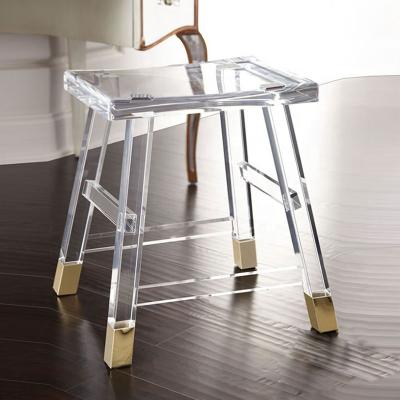 China Minimalist China Supply Modern Transparent Kitchen High Hotel Acrylic Bar Stools for sale