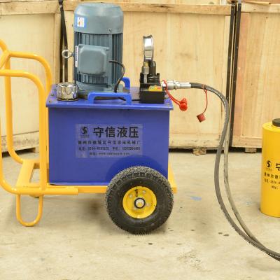 China Stable Lifting Hydraulic Jack /General Center Purpose Hole Single Acting Hydraulic Jack for sale