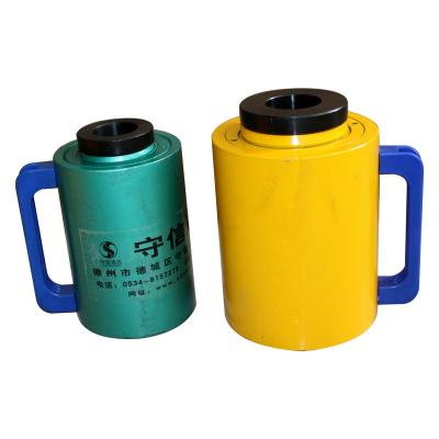 China High Quality Single Acting Cavity Plunger Hydraulic Cylinders 20 Tone Center Hole Hydraulic Jack > 50T for sale