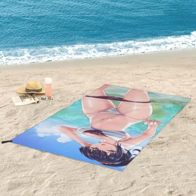 China 2022 New Summer Beauty Bikini Beach Party Microfiber Adult Sexy Safe Quick-Dry Sandproof Beach Towel For Novelty Kids for sale