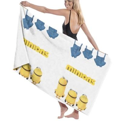 China Custom Made Kids Safe Quick Dry Oversized Compact Cover Up Beach Towel For Pool Camping for sale