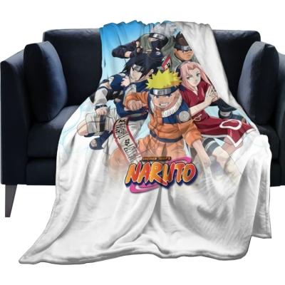 China Hot Selling Anti-static Fluffy Soft Warm Living Room Sofa Bed Four Seasons Cartoon Pattern Blanket for sale