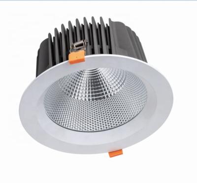 China Shop Supermarket Modern Round Aluminum Housing Spotlight 10W 15W 20W 35W 50W 60W Recessed Mount COB LED Spot Lights for sale