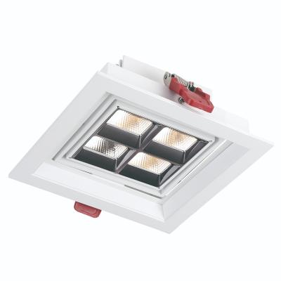 China Modern factory price 25w ceiling cob led modular grill light for showroom custom fit for sale