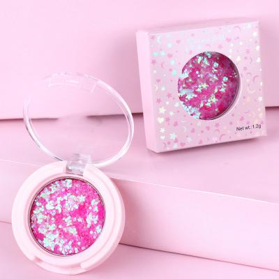 China Exaggerated Waterproof Glitter Eyeshadow Palette Private Label Step Make Up Eyes for sale