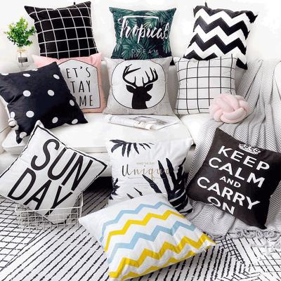 China High Quality Designers Anti-Static Scatter Throw Cushion Case For Girl's Room, Nordic Digital Printed Cushion Cover Fluffy Pillowcase for sale