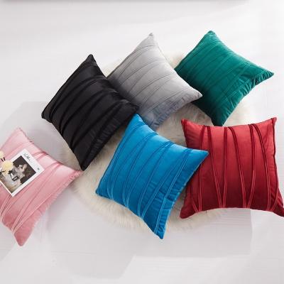 China Anti-Static Fancy Outdoor Plush Throw Cushion Cover For Girl's Room, 2020 High Quality Stripe Pillow Case Pillow Case With Zipper for sale