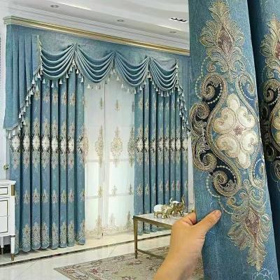 China Wholesale Modern Bedroom Curtains, Luxury Ready Made Blackout Office Window Blackout Cortinas Living Room / Hotel Drapes for sale