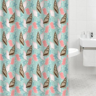 China 100% Sustainable Ins Polyester Shower Curtains For Bathroom , Multiple Styles Digital Printing Shower Curtains for sale