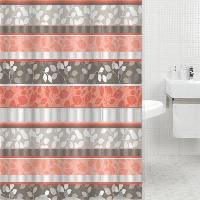 China Sustainable Manufacturers Bath Shower Curtains With Hooks , Custom Pattern Rust Proof Shower Curtains for sale