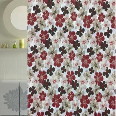 China Drop Shipping Washable Water Proof Bathroom Curtain Sustainable Rust Proof Digital Printing Shower Curtains With Hooks for sale