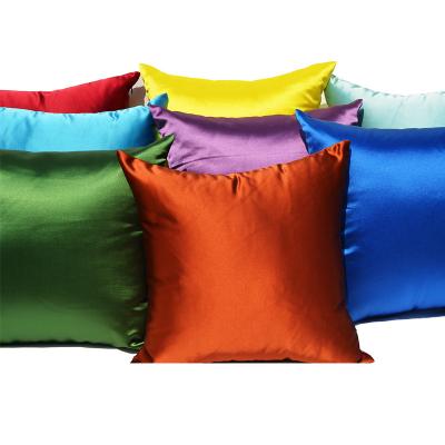 China Anti-static cheap designers satin pillow case cushion cover without filler,cheap for morden pillow cover for girl's room for sale