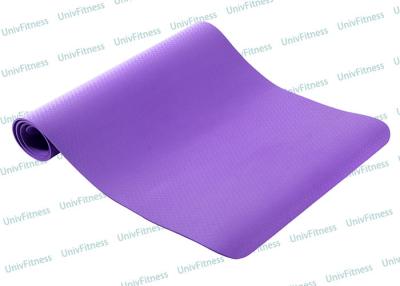 China 4mm 5mm 6mm TPE Yoga Mat Purple Color Multi Thickness Available for sale