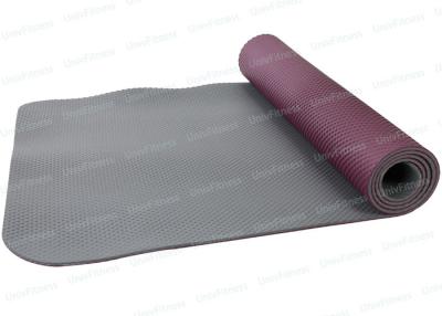 China Púrpura 2 en 1 estera y bolso reciclados de la yoga para la yoga caliente Eco amistoso en venta