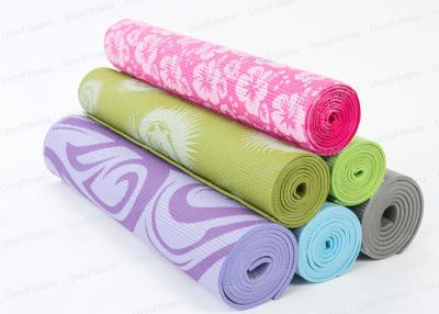 China Patterned Long Thick Non Slip Yoga Mat For Bad Knees custom Printing for sale