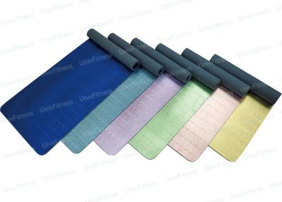 China Decorative Deluxe Yoga Mat Foil Metallic Cover 4 - 6mm Thick Personalized for sale