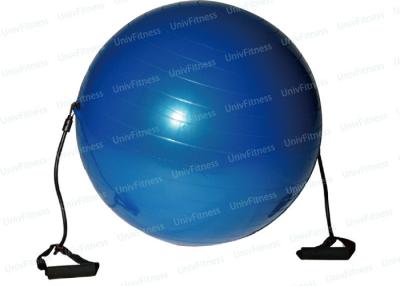 China Balance Training Pilates Gym Ball 65cm With Resistance Tube Strength Improve for sale