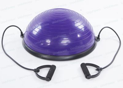 China Adult Purple Half Exercise Ball  Core Workout Big 58cm Pro Balance Training for sale