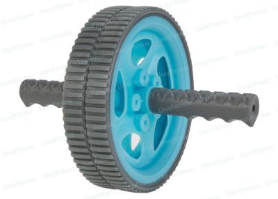 China Blue Tummy Core Training Wheel With Handles Exercise Easy Grip Handles for sale