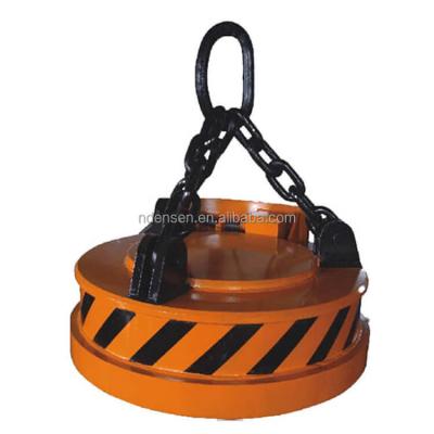 China Steel mills round lifting electromagnet for scrap iron steel scraps on crane and excavator for sale