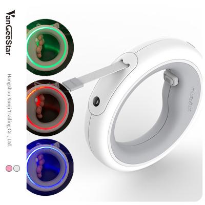 China Moestar V 2.0 Lights 2022 Upgraded UFO Smart Hands LED Dog Leads Rope Dog Free Shockproof Pet Walking Retractable Leash Lights 2022 for sale